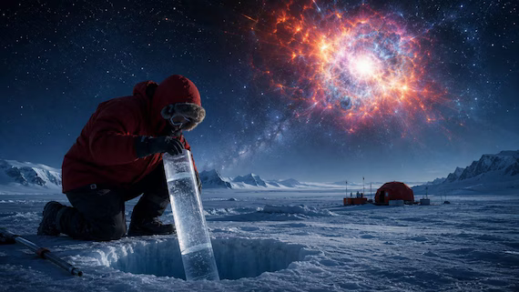 Scoperta “polvere di supernova” nel ghiaccio antartico: il Sistema Solare si trova nei resti di un’antica esplosione
